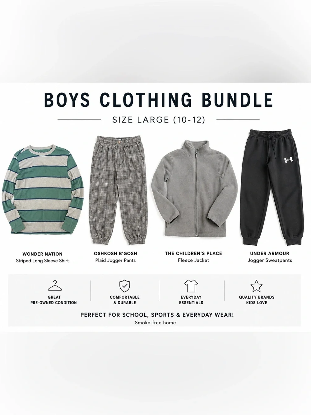 The Children's Place Light Gray Full-Zip Fleece Jacket